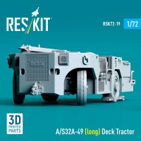 RSK72-0019   A/S32A-49 (long) Deck Tractor  (3D Printed model kit) (1/72) (attach2 88480)