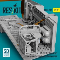 RSU32-0102   OV-10D «Bronco» cargo bay for Kitty Hawk/Zimimodel kit (3D Printed) (1/32) (attach2 88831)