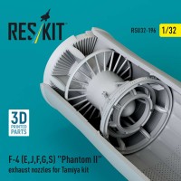 RSU32-0196   F-4 (E, J, F, G, S) «Phantom II» exhaust nozzles for Tamiya kit (3D Printed) (1/32) (attach2 88881)
