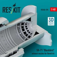 RSU48-0294   SR-71 «Blackbird» exhaust nozzles for Revell kit (3D printed) (1/48) (attach2 88317)