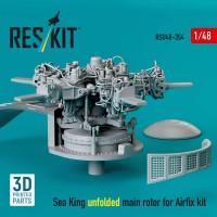 RSU48-0354   Sea King unfolded main rotor for Airfix kit (3D printed) (1/48) (attach2 88343)