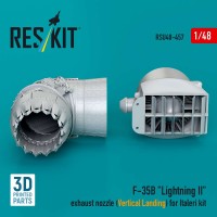 RSU48-0457   F-35B Lightning Exhaust nozzle (Vertical Landing) for Italeri kit (3D printed)(1/48) (thumb88424)