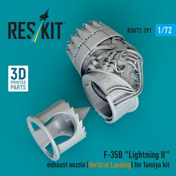 RSU72-0291   F-35B "Lightning II" exhaust nozzle (Vertical Landing) for Tamiya kit (3D printed) (1/72) (thumb88656)