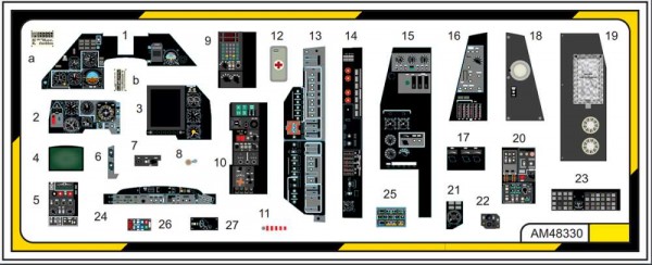 AMA48329   3D интерьер Ка-50 (черный)     1/48   ,   AMA48329 3D interior Ka-50 (black) 1/48 (thumb87980)