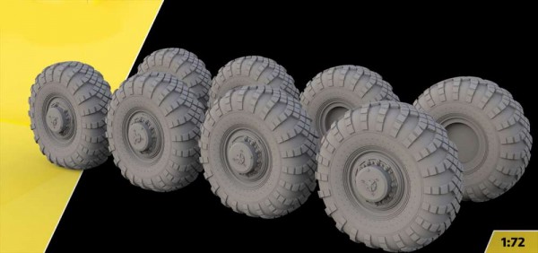 AMA72450   Колеса под нагрузкой для КЗКТ     1/72   ,   AMA72450 Wheels under load for KZKT 1/72 (thumb87994)