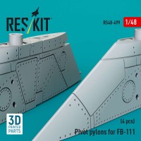 RS48-0499   Pivot pylons for FB-111 (4 pcs) (3D Printed) (1/48) (attach1 88222)