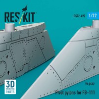 RS72-0499   Pivot pylons for FB-111 (4 pcs) (1/72) (attach1 88528)