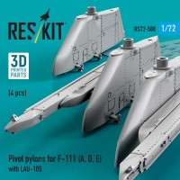 RS72-0500   Pivot pylons for F-111 (A,D,E) with LAU-105 (4 pcs) (1/72) (attach1 88531)