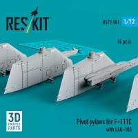 RS72-0501   Pivot pylons for F-111C with LAU-105 (4 pcs) (1/72) (attach1 88534)