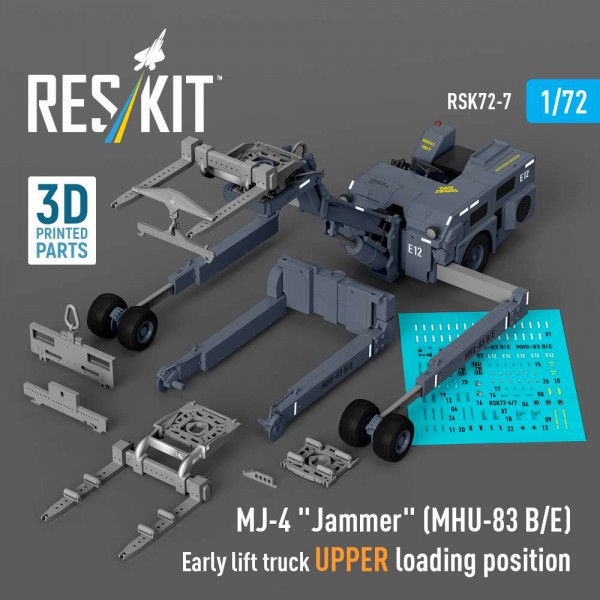 RSK72-0007   MJ-4 "Jammer" (MHU-83 B/E) Early lift truck UPPER loading position (3D Printed model kit) (1/72) (thumb88466)