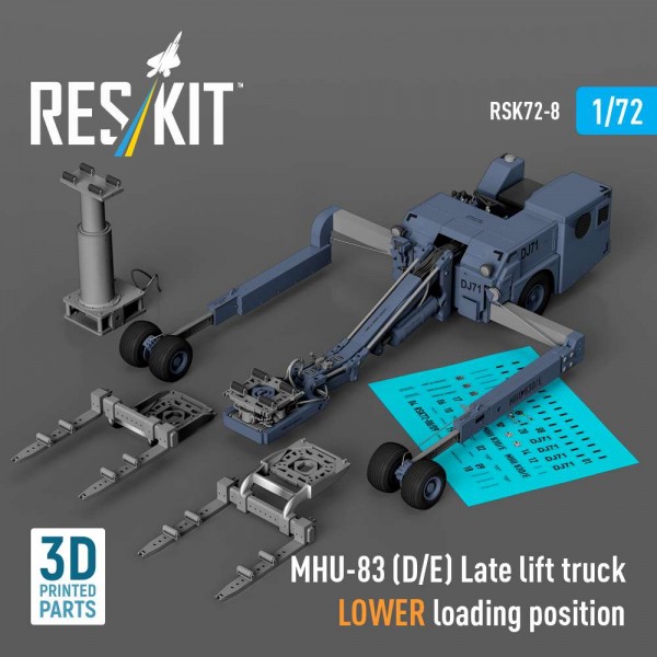 RSK72-0008   MHU-83 (D/E) Late lift truck LOWER loading position (3D Printed model kit) (1/72) (thumb88468)