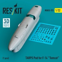 RSU32-0173   TARPS pod for F-14 «Tomcat» (1 pcs) (3D printed) (1/32) (attach1 88848)