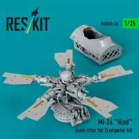 RSU35-0020   Mi-24 «Hind» main rotor for Trumpeter kit (3D Printed) (1/35) (attach1 88692)