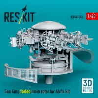 RSU48-0353   Sea King folded main rotor for Airfix kit (3D printed) (1/48) (attach1 88339)