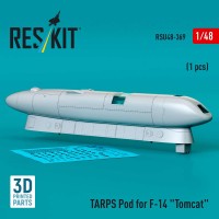 RSU48-0369   TARPS pod for F-14 «Tomcat» (1 pcs) (3D printed) (1/48) (attach1 88351)