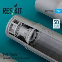 RSU72-0146   B-58 «Hustler» exhaust nozzles for Italeri kit (3D Printed) (1/72) (attach1 88621)