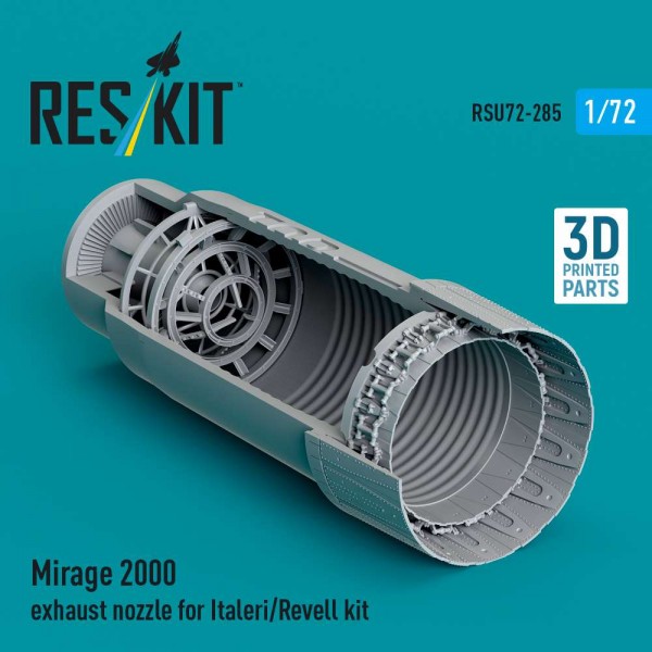 RSU72-0285   Mirage 2000 exhaust nozzle for Italeri/Revell kit (3D Printed) (1/72) (thumb88650)