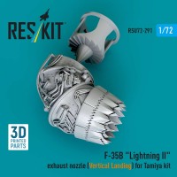 RSU72-0291   F-35B «Lightning II» exhaust nozzle (Vertical Landing) for Tamiya kit (3D printed) (1/72) (attach1 88656)