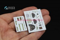 QD48532   3D Декаль интерьера кабины Bf 109E-3/4 (HobbyBoss) (attach1 89361)